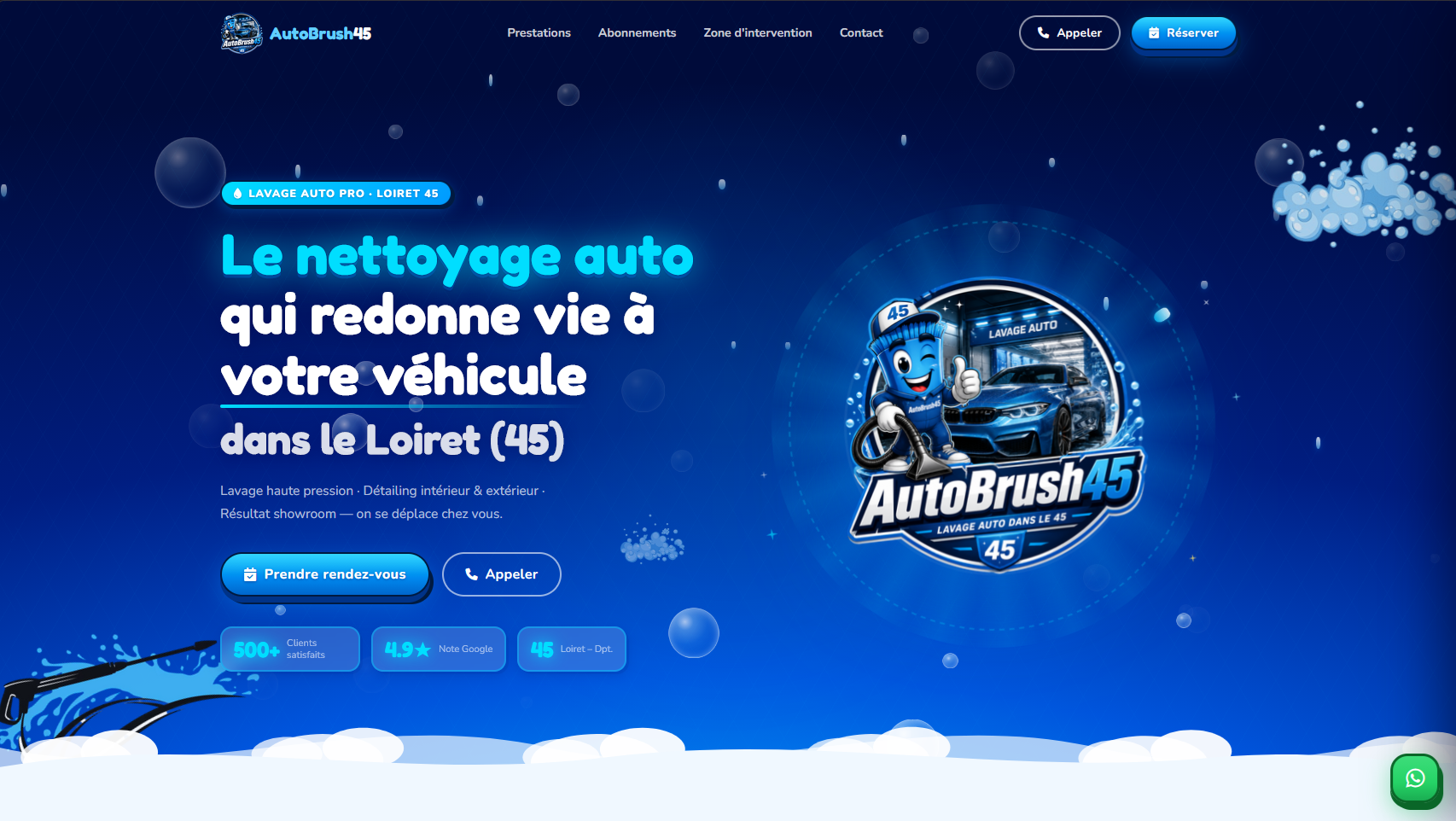 Site web Autobrush 45