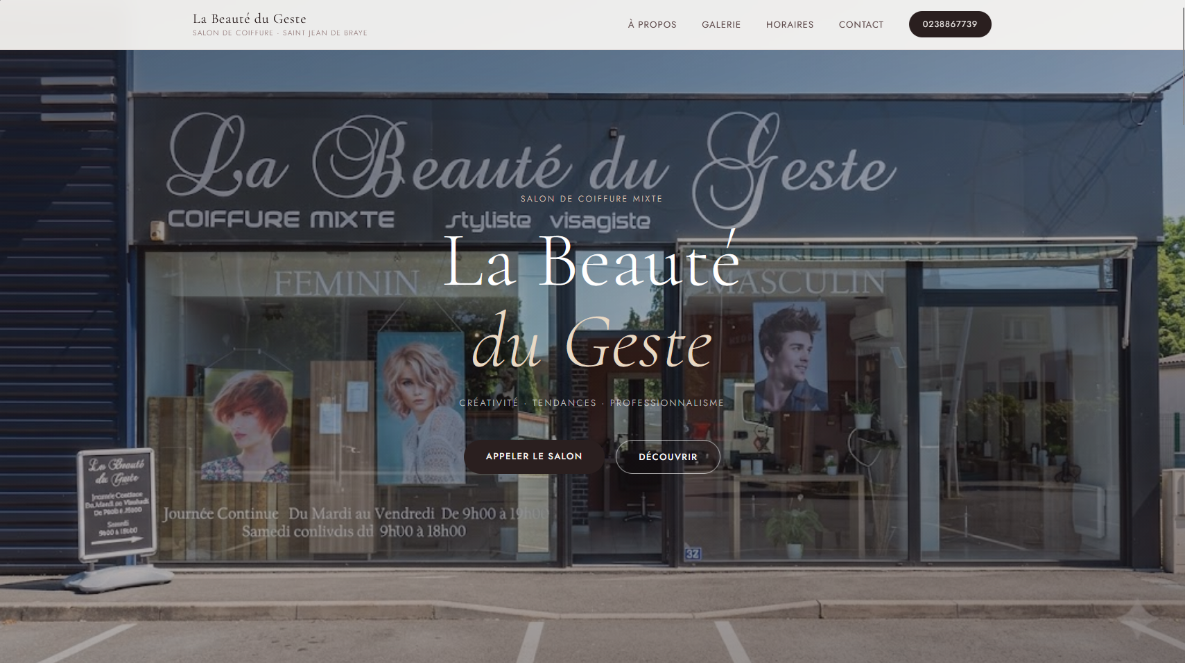 Site web La Beauté du Geste